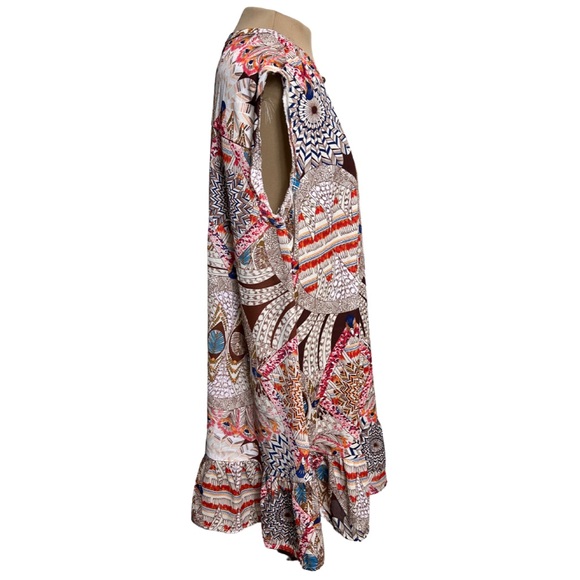 Umgee Print Smock Dress - Picture 4 of 8